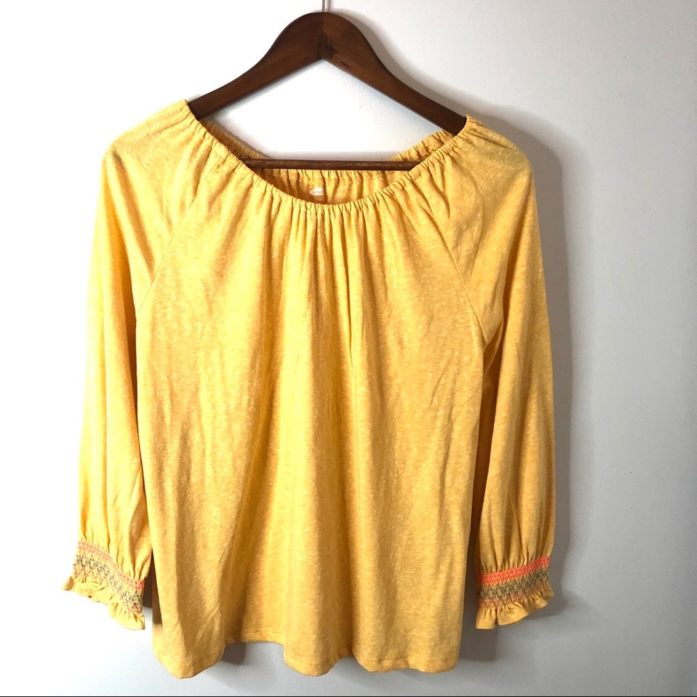 Yellow girls long sleeve